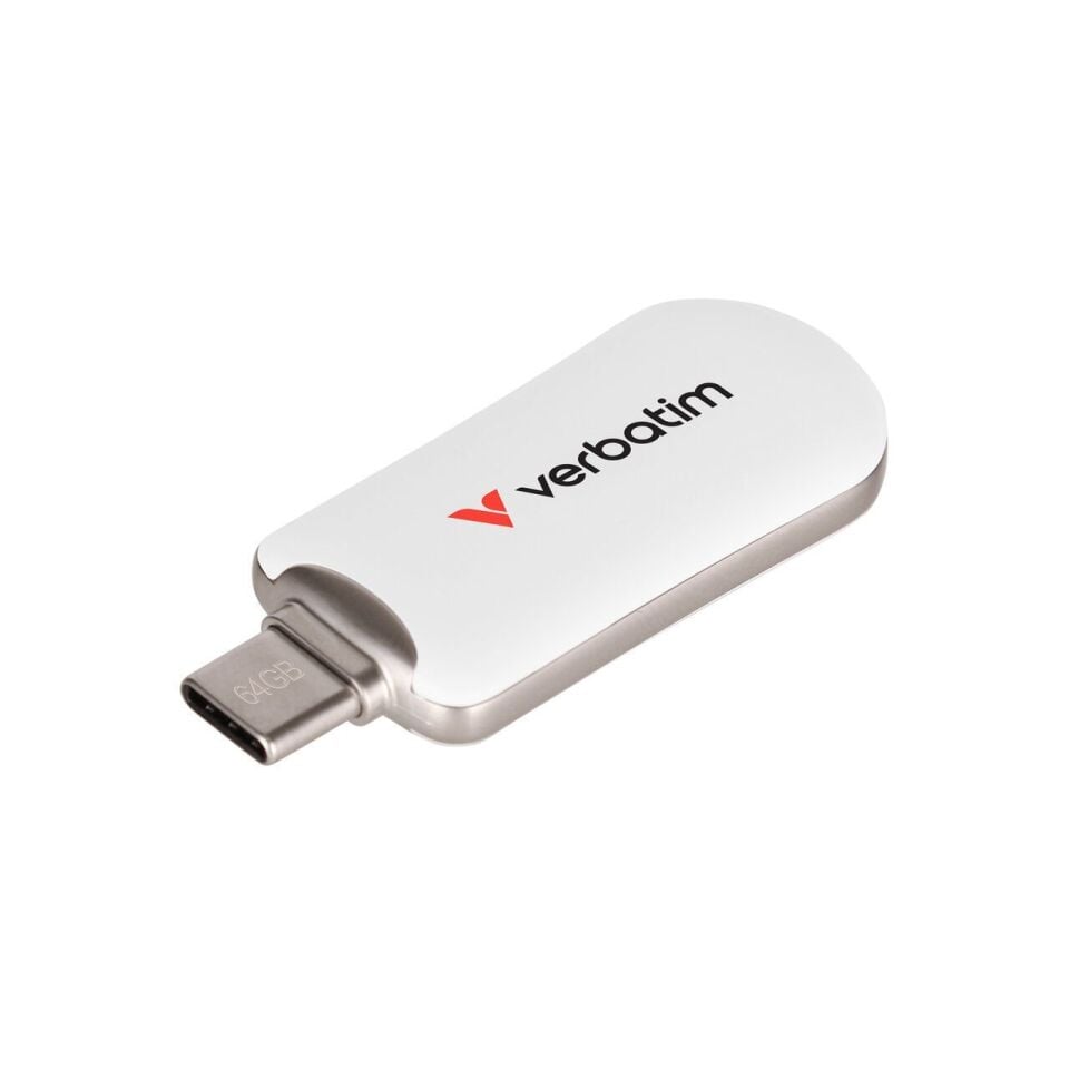 Verbatim 64 GB Plectra Usb-C Usb Flash Bellek Beyaz Renk-(30228)