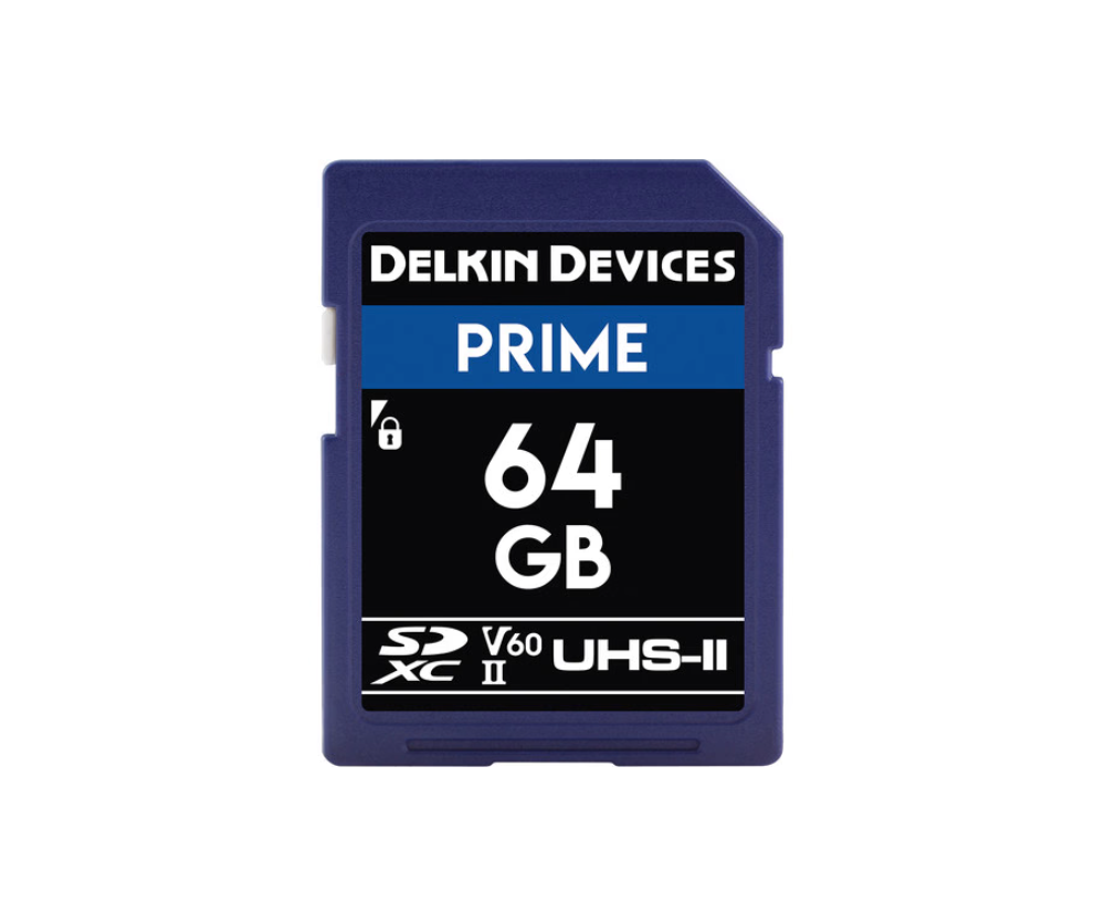 Delkin Prime 64GB SD UHS-II 1900X (V60) Hafıza Kartı