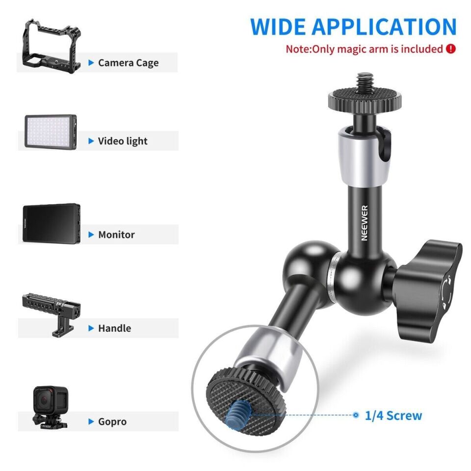 ST-15 5.9'' 15cm  1/4'' Vidalı Magic Arm
