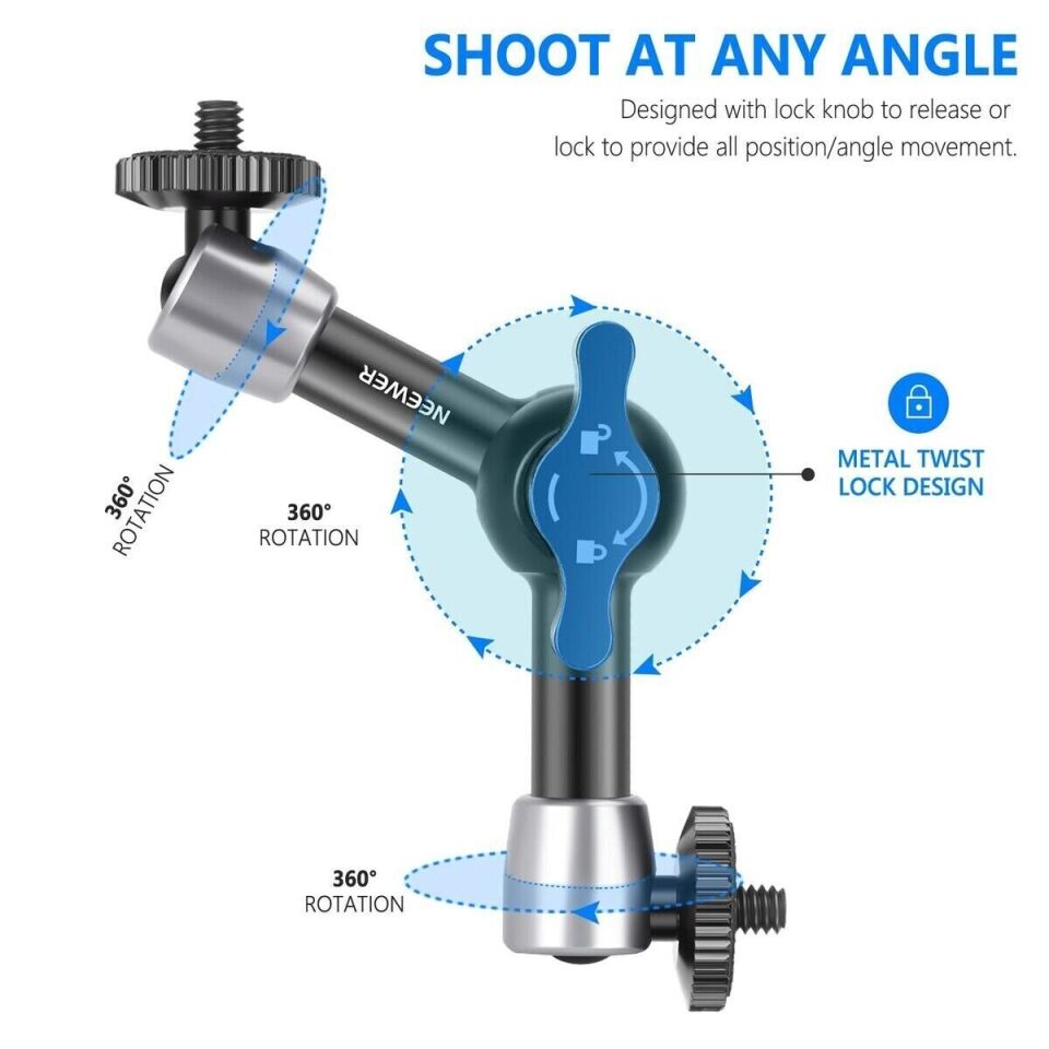 ST-15 5.9'' 15cm  1/4'' Vidalı Magic Arm