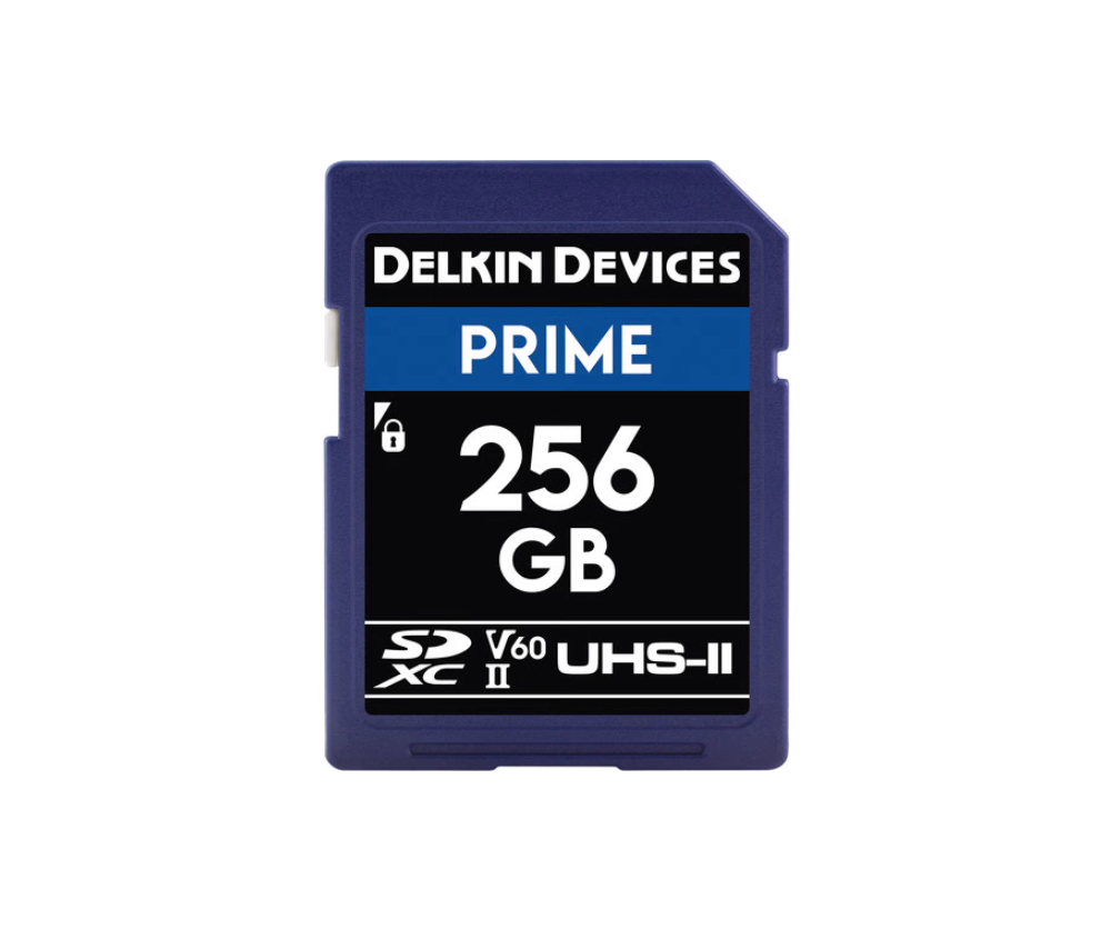 Delkin Prime 256GB SD UHS-II 1900X V60 Hafıza Kartı (Okuma:280 - Yazma:150)