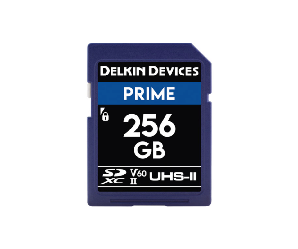 Delkin Prime 256GB SD UHS-II 1900X V60 Hafıza Kartı (Okuma:280 - Yazma:150)