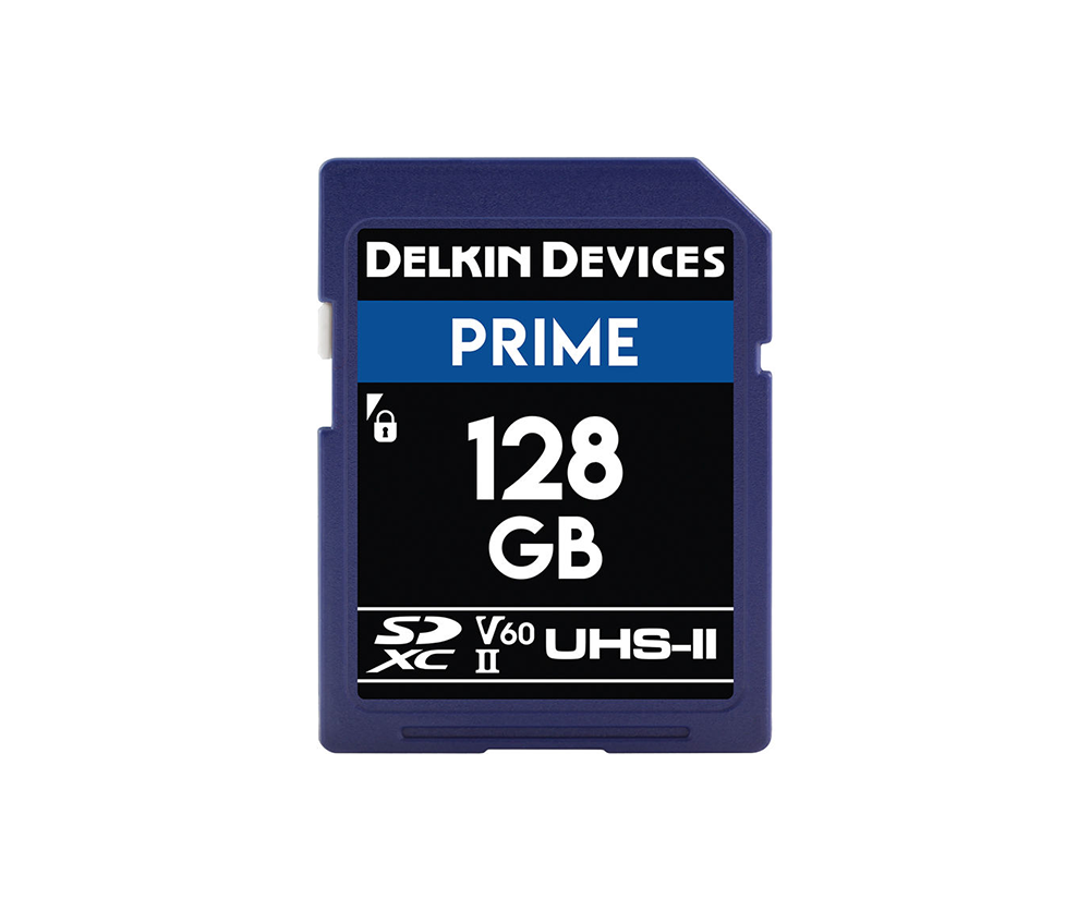 Delkin Prime 128GB SD UHS-II 1900X V60 Hafıza Kartı (Okuma:280 - Yazma:150)
