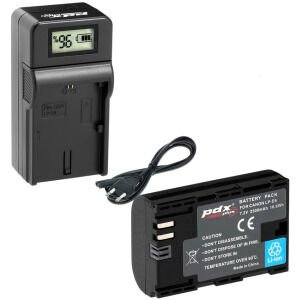 PDX Canon LP-E6 Batarya ve Şarj Cihazı Kit