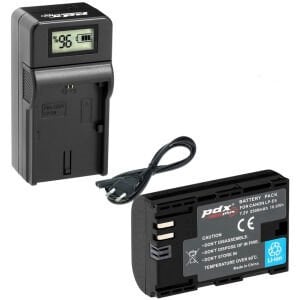PDX Canon LP-E6 Batarya ve Şarj Cihazı Kit
