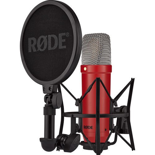 RODE NT1 Signature Serisi Büyük Diyaframlı Kondansatör Mikrofon Kırmızı