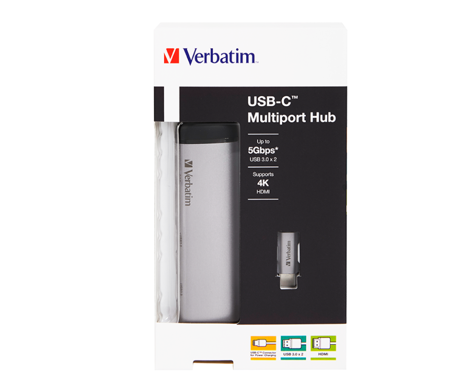 Verbatim USB-C Çok Bağlantılı Hub (2’ li USB)   HDMI