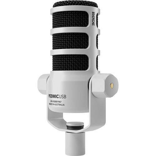 RODE PodMic USB ve XLR Dinamik Yayın Mikrofonu (Beyaz)