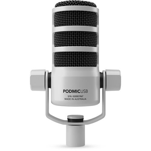 RODE PodMic USB ve XLR Dinamik Yayın Mikrofonu (Beyaz)