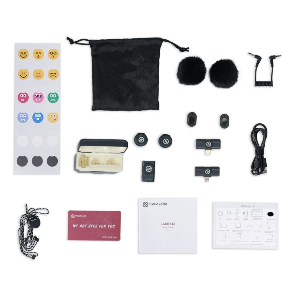 Hollyland Lark M2 Combo Wireless Yaka Mikrofonu