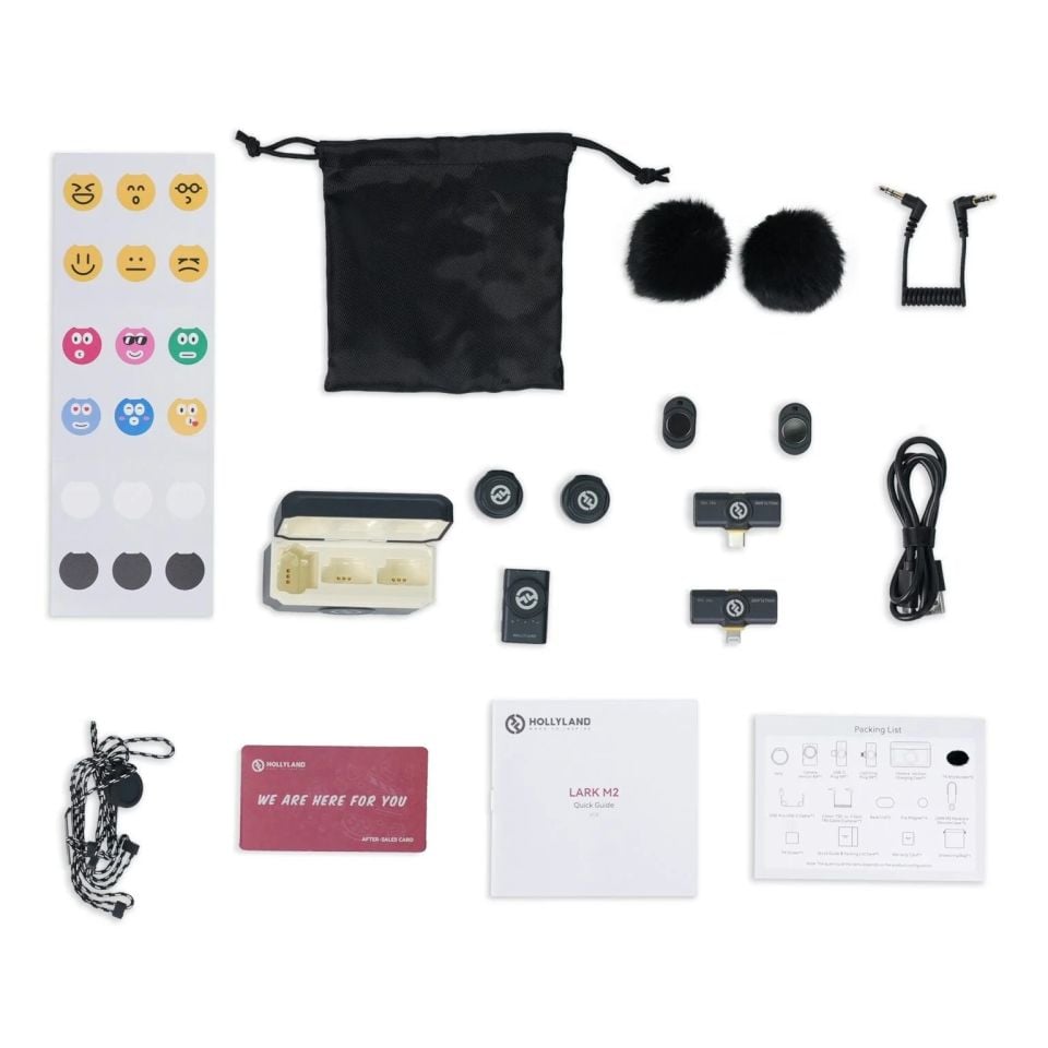 Hollyland Lark M2 Combo Wireless Yaka Mikrofonu