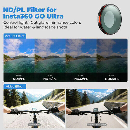 Freewell Bright Day Filter Kit for Insta360 GO Ultra (4-Pack)
