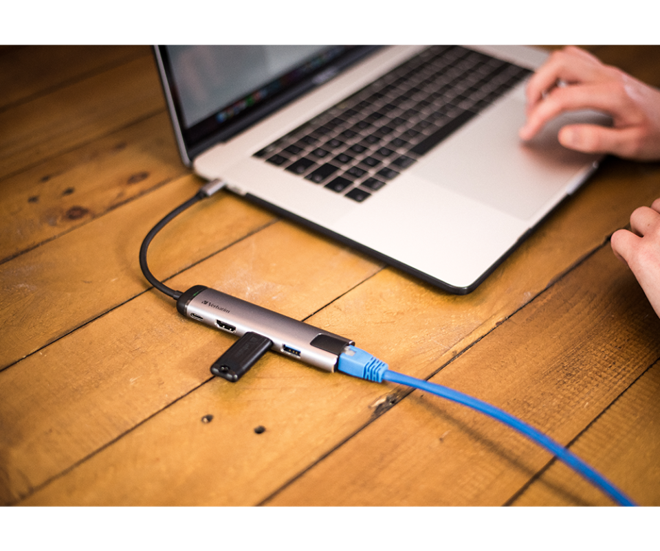 Verbatim USB-C Çok Bağlantılı Hub (2’ li USB) RJ45