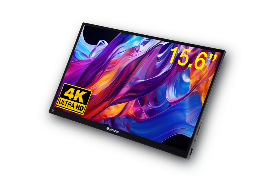 Verbatim Taşınabilir Monitör Dokunmatik  15.6'' 4K Usb-C Metal Kasa-(32238)