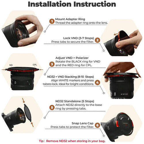 Freewell Real Locking VND/CPL Filter All Day Kit (82mm)