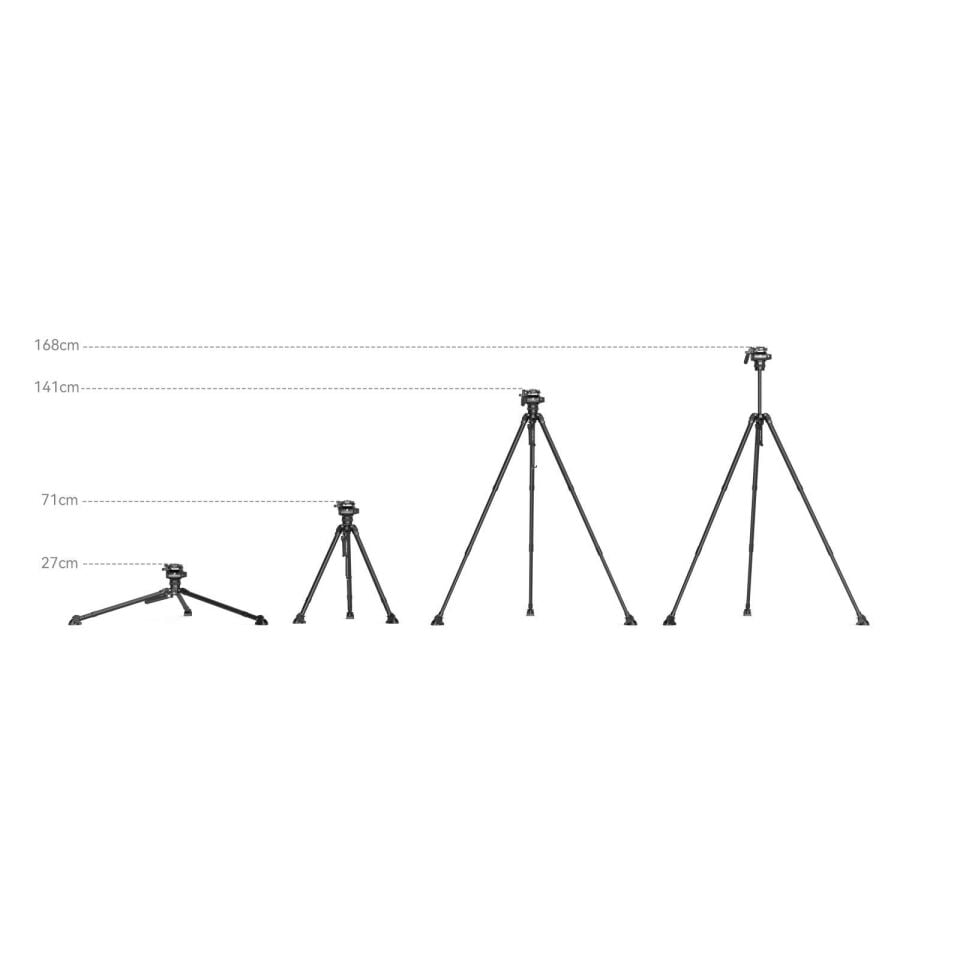 SmallRig 4259  X Potato JET TRIBEX Hidrolik Karbon Fiber Tripod Seti