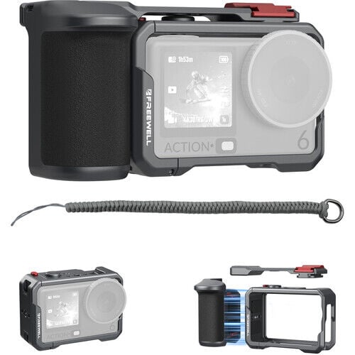 Freewell Creator Pro Cage with Xplorer Grip for DJI Osmo Action 6