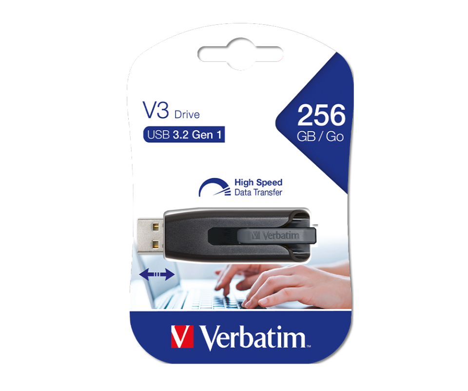 Verbatim 256 GB Store&Go Usb-A 3.2 Flash Bellek Siyah Renk
