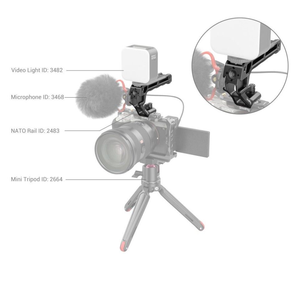 SmallRig 3766 NATO Üst Sap（Lite）