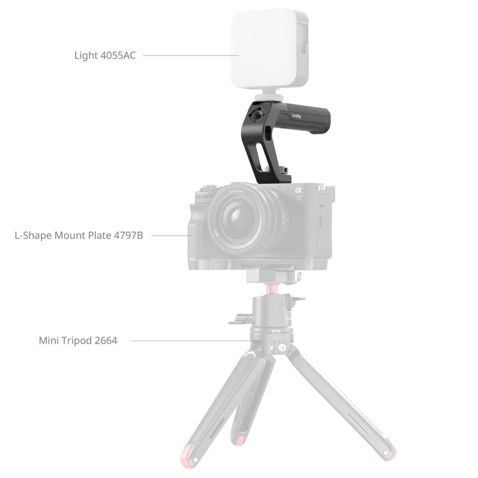 SmallRig 5976   Hot Shoe Bağlantılı  Üst Sap