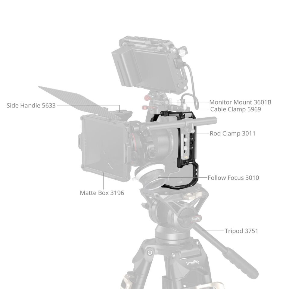 SmallRig 5954 ''HawkLock'' Hızlı Çıkarma  Canon EOS R6 Mark III / R6 Mark II için Kafes