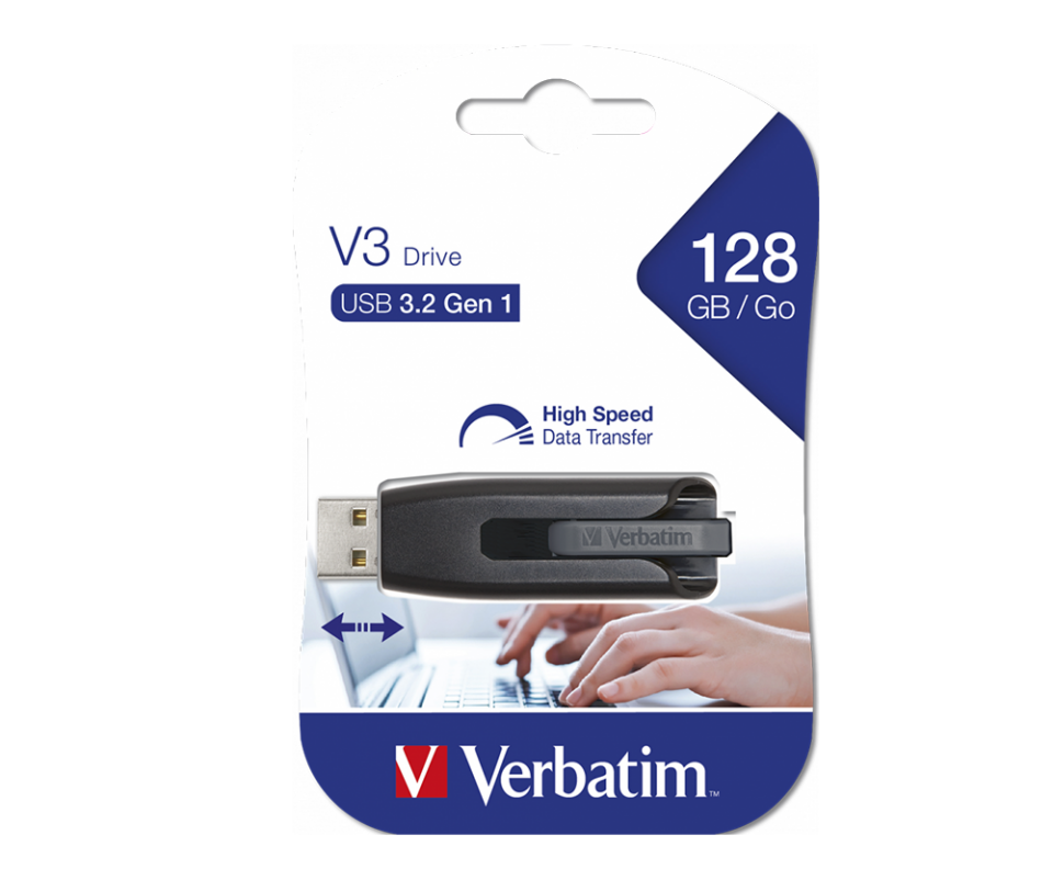 Verbatim 128 GB Store&Go Usb-A 3.2 Flash Bellek Siyah Renk-(49189)