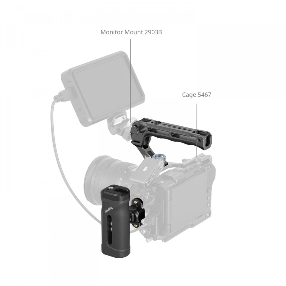 SmallRig 5949 Mini Yan ve Üst Tutma Kolu Seti