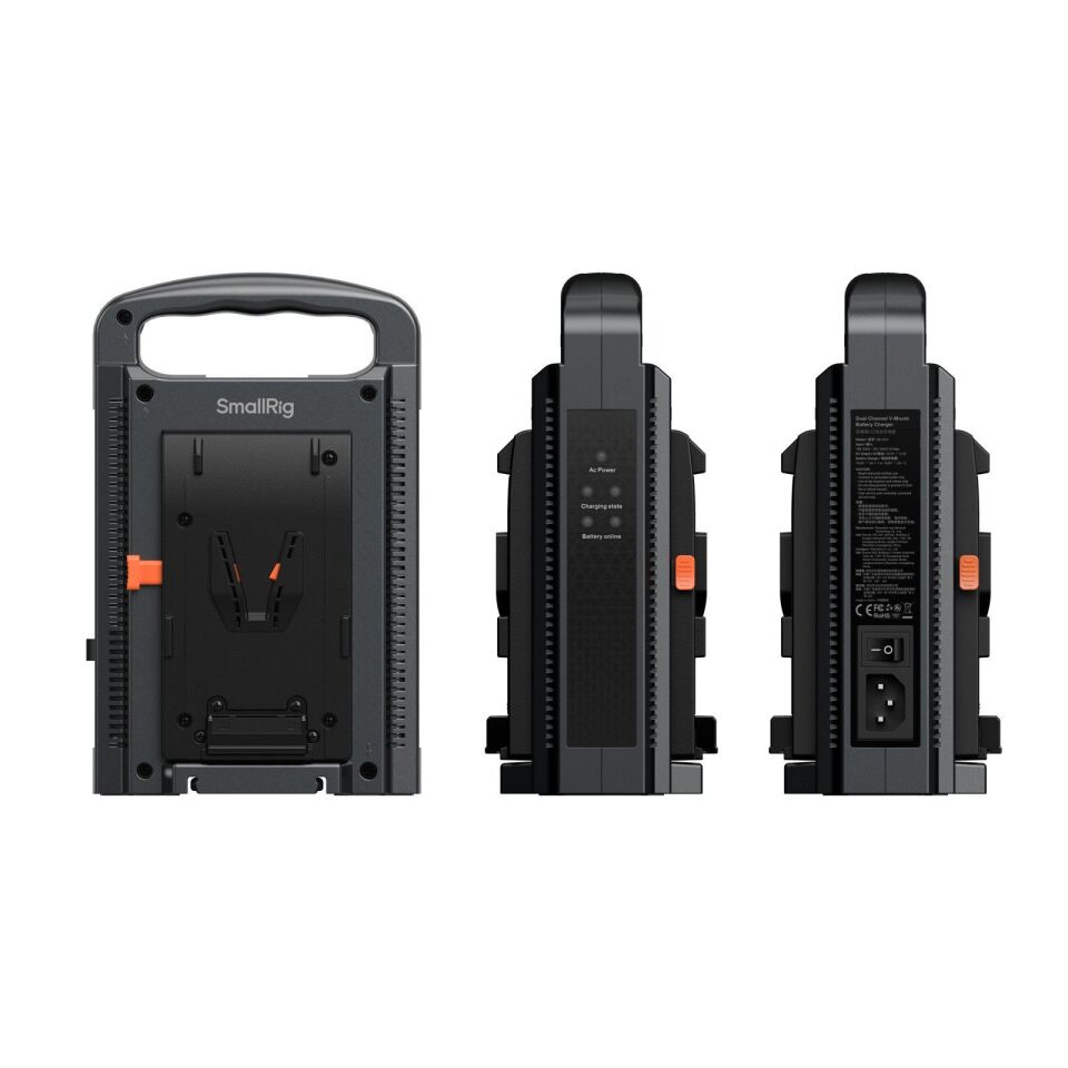 SmallRig 4450 Çift Kanallı V Montajlı Pil Şarj Cihazı