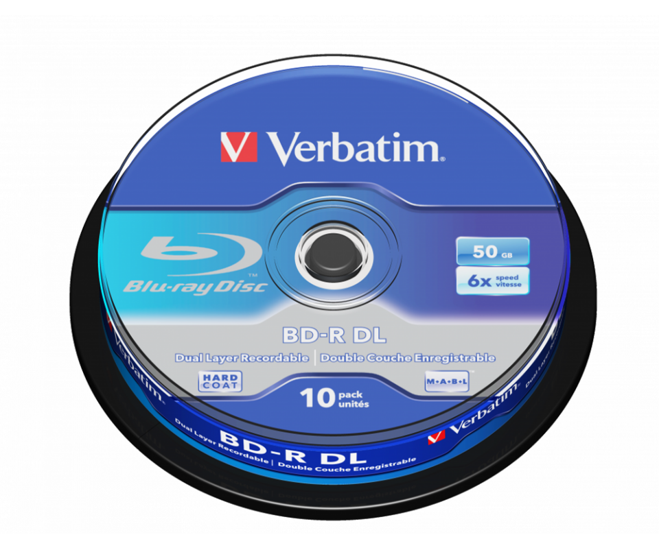 Verbatim 43746 - Bd-R Dl 50Gb 6X 10 Pack