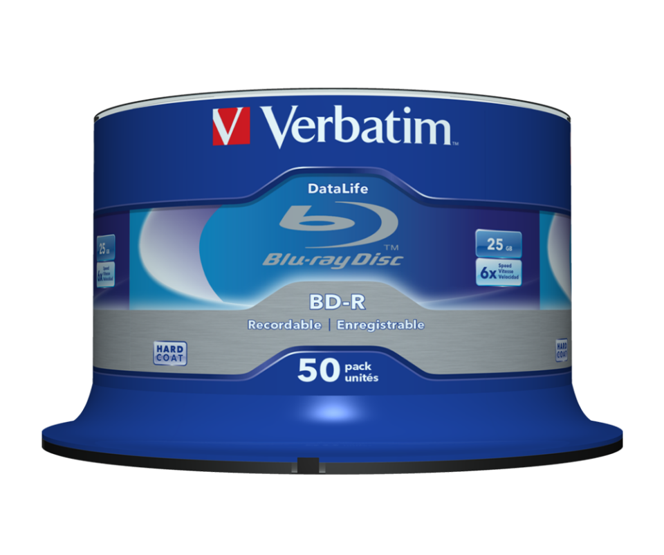 Verbatim 43838 - Bd-R Sl Satalife 25Gb 6X 50 Pack