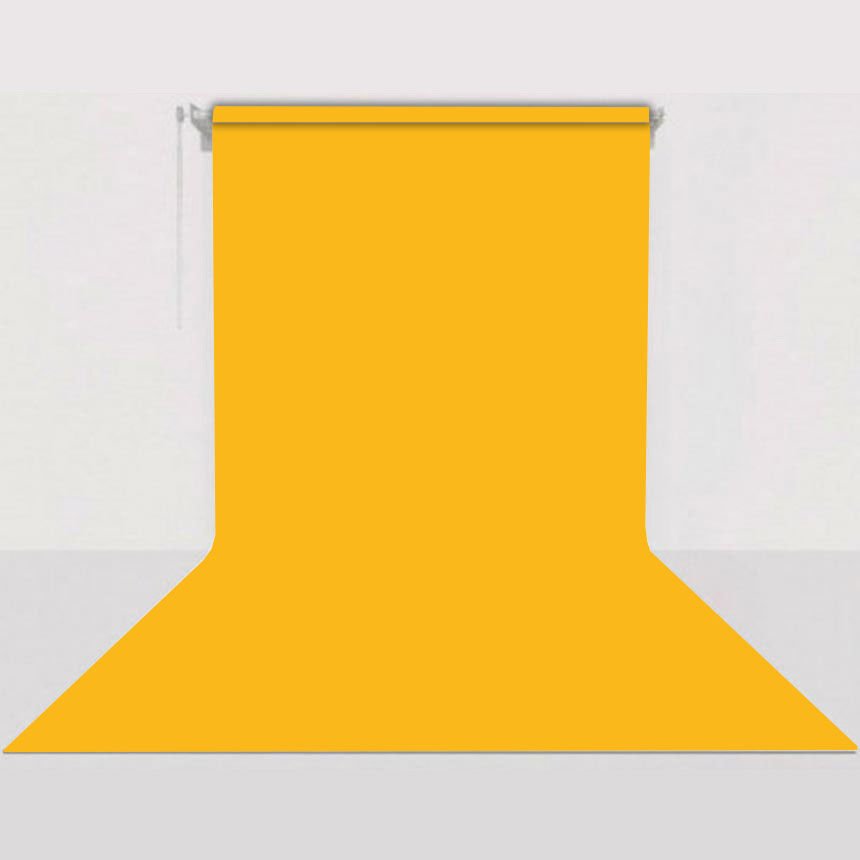GDX Sabit (Tavan & Duvar) Kağıt Sonsuz Stüdyo Fon Perde (Deep Yellow) 2.70x11 Metre