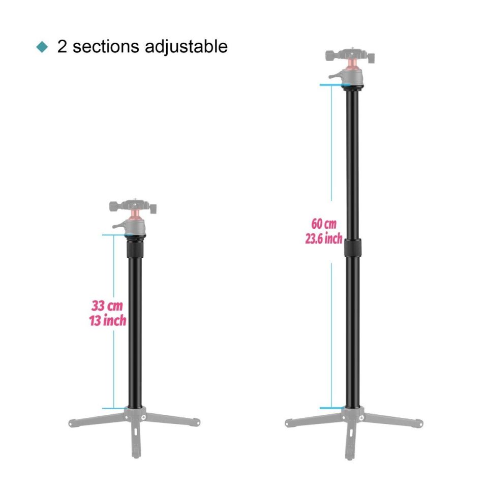 Andoer D10189 Aluminum Alaşımlı Kelepçeli Uzatma Monopotu