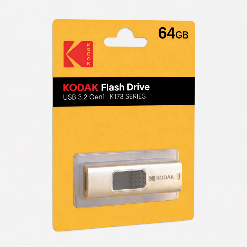 Kodak 64GB 3.0 Kaydırmalı USB Bellek (K173)