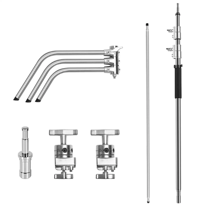GVM C330 320cm C-Stand & Grip Arm (130cm) Kit (Çelik)