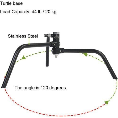 GVM C320 320cm C-Stand & Grip Arm Kit(130cm) (Siyah)