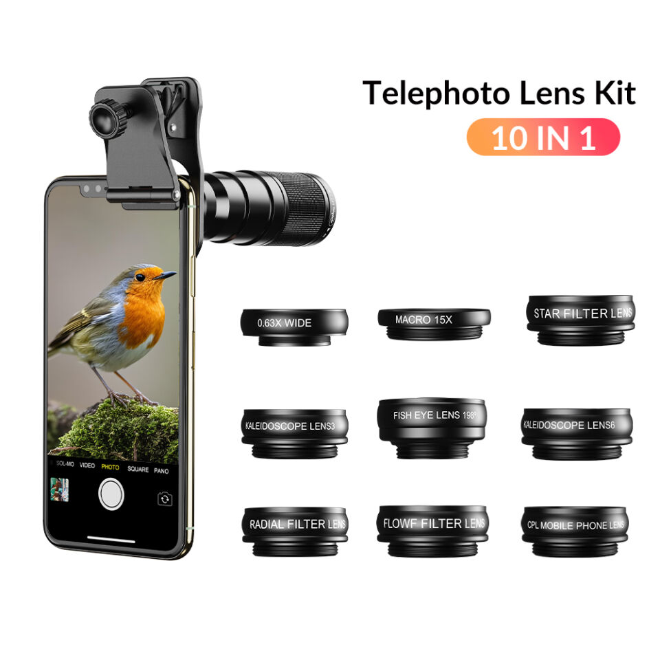 Apexel 22X10'u Bir Arada Telefon Lens Kiti