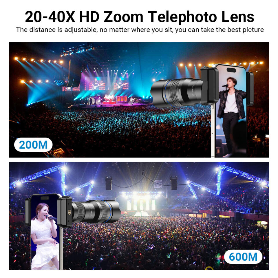 Apexel 20-40X Akıllı Telefon Telefoto Lens Kiti
