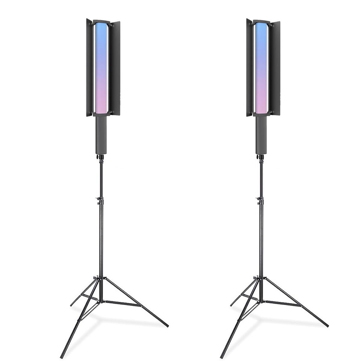 Gdx LP550 RGB Fotoğrafçılık ve Video için Renkli Işık Çubuğu İkili Set