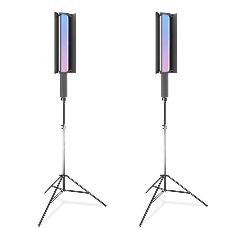 Gdx LP550 RGB Fotoğrafçılık ve Video için Renkli Işık Çubuğu İkili Set