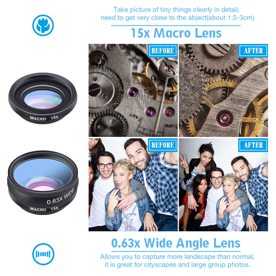 Apexel 10'u 1 Arada Telefon Lens Kiti