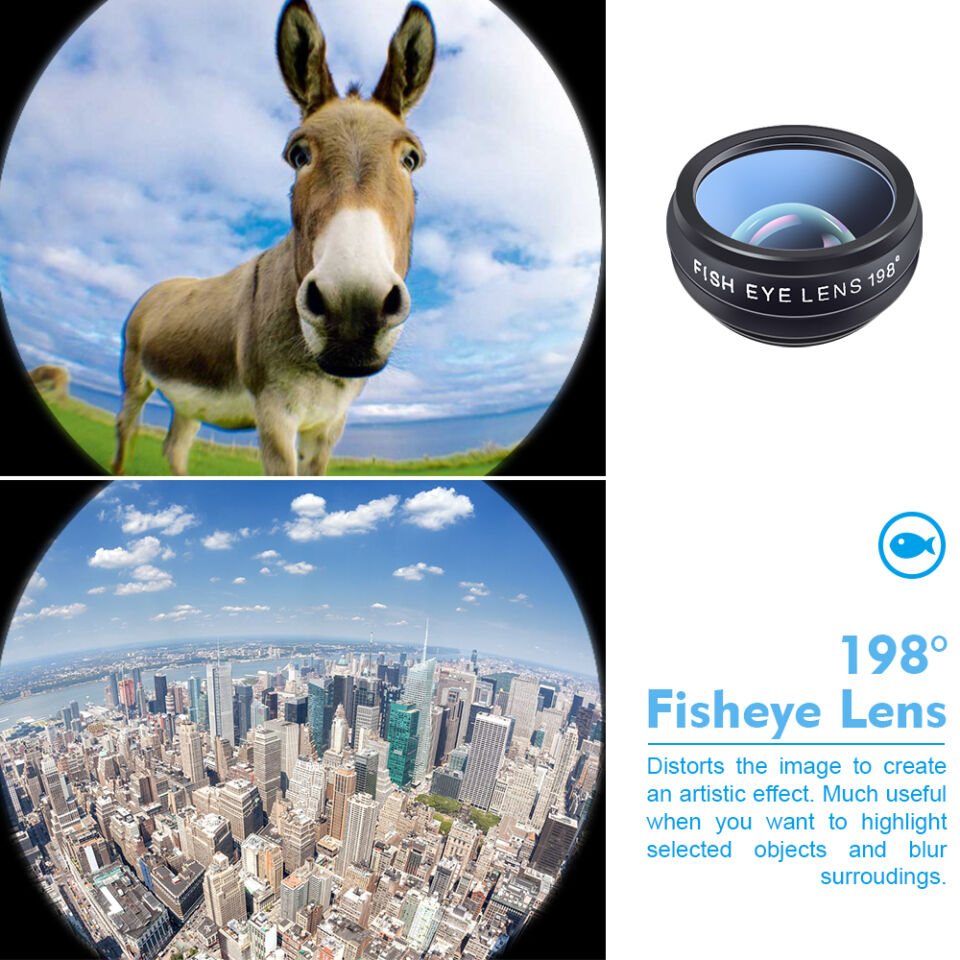 Apexel 10'u 1 Arada Telefon Lens Kiti