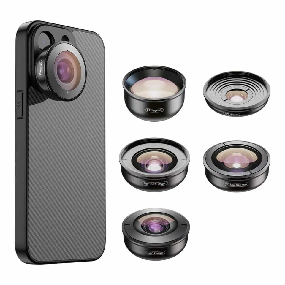 Apexel 4K Prosfesyonel 5'i 1 Arada Lens Kiti