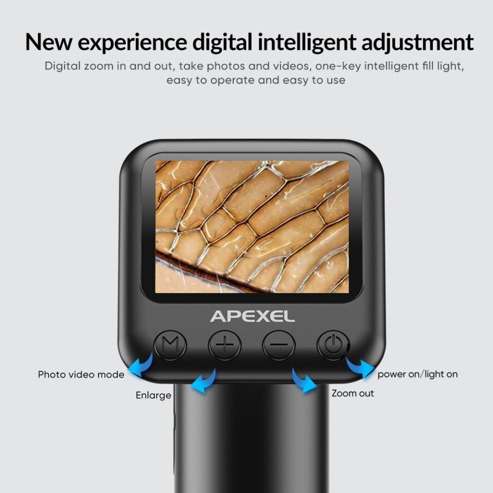Apexel 400-800X El Tipi Mikroskop