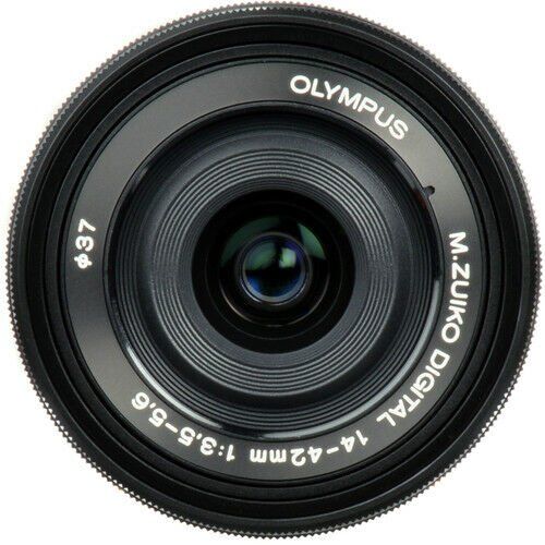 OM System 14-42mm Elektronik Zoom Pancake Siyah Objektif