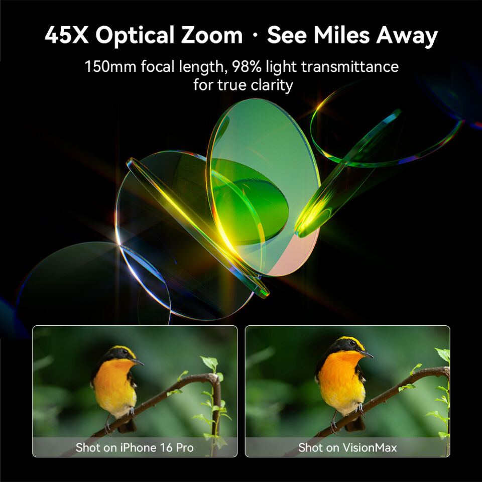 Apexel VisionMax Hepsi Bir Arada Taşınabilir Akıllı Dijital Telefoto Lens