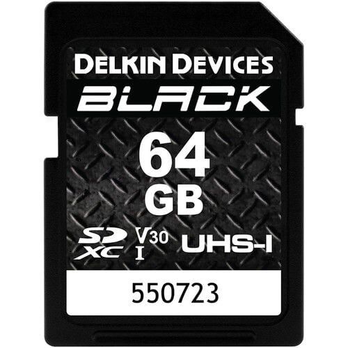 Delkin Black 64GB SD UHS-I V30 Hafıza Kartı