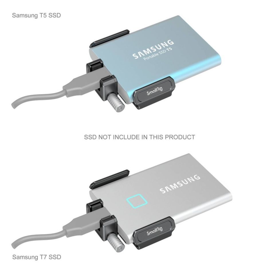 SmallRig 3272 BMPCC 6K PRO için T5 / T7 SSD Tutucu