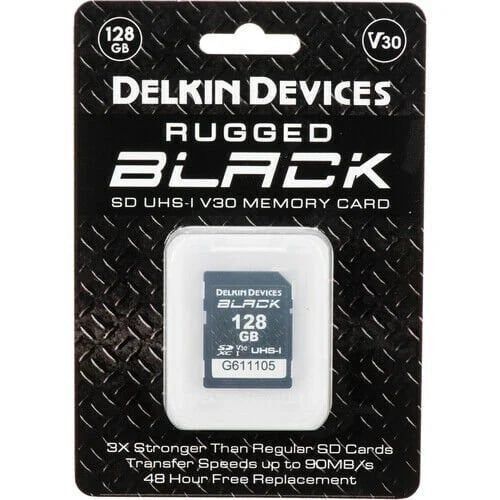 Delkin Black 128GB SD UHS-I V30 Hafıza Kartı