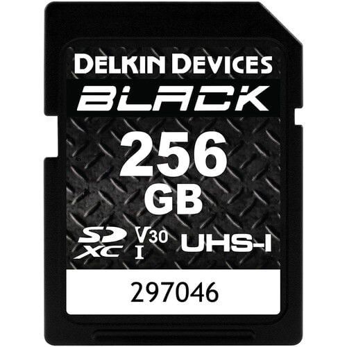 Delkin Black 256GB UHS-I SD V30 Hafıza Kartı