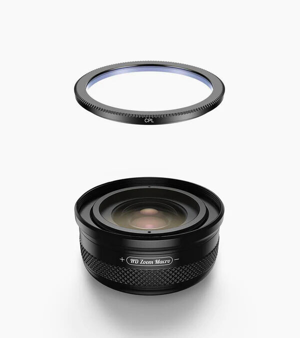 Apexel 10-20X Zoom Makro Lens+Halka Işık